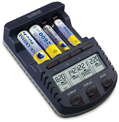 Picture of La Crosse Battery Charger with LCD Display