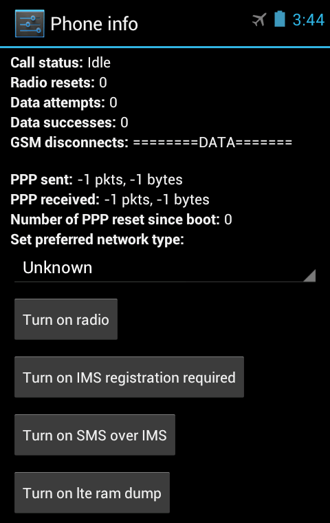 Android Phones - Hidden Hardware Codes